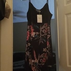 Spag strap floral tank top